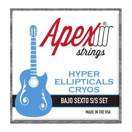 SXB2892 Apex "Hyper Ellipticals Cryos" Bajo Sexto Stainless Steel Set